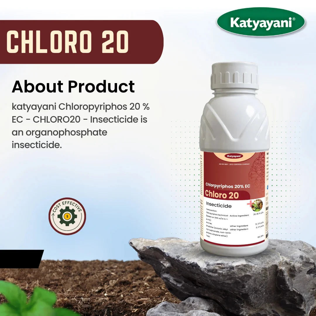 Katyayani Chloro 20 | Chloropyriphos 20% EC | Chemical Insecticide - Image 3
