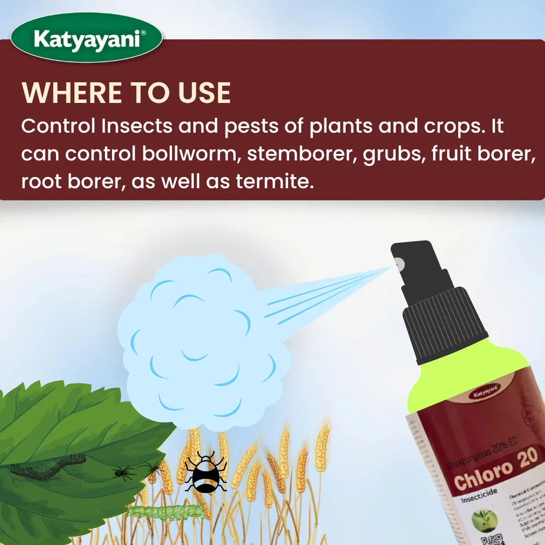 Katyayani Chloro 20 | Chloropyriphos 20% EC | Chemical Insecticide - Image 4