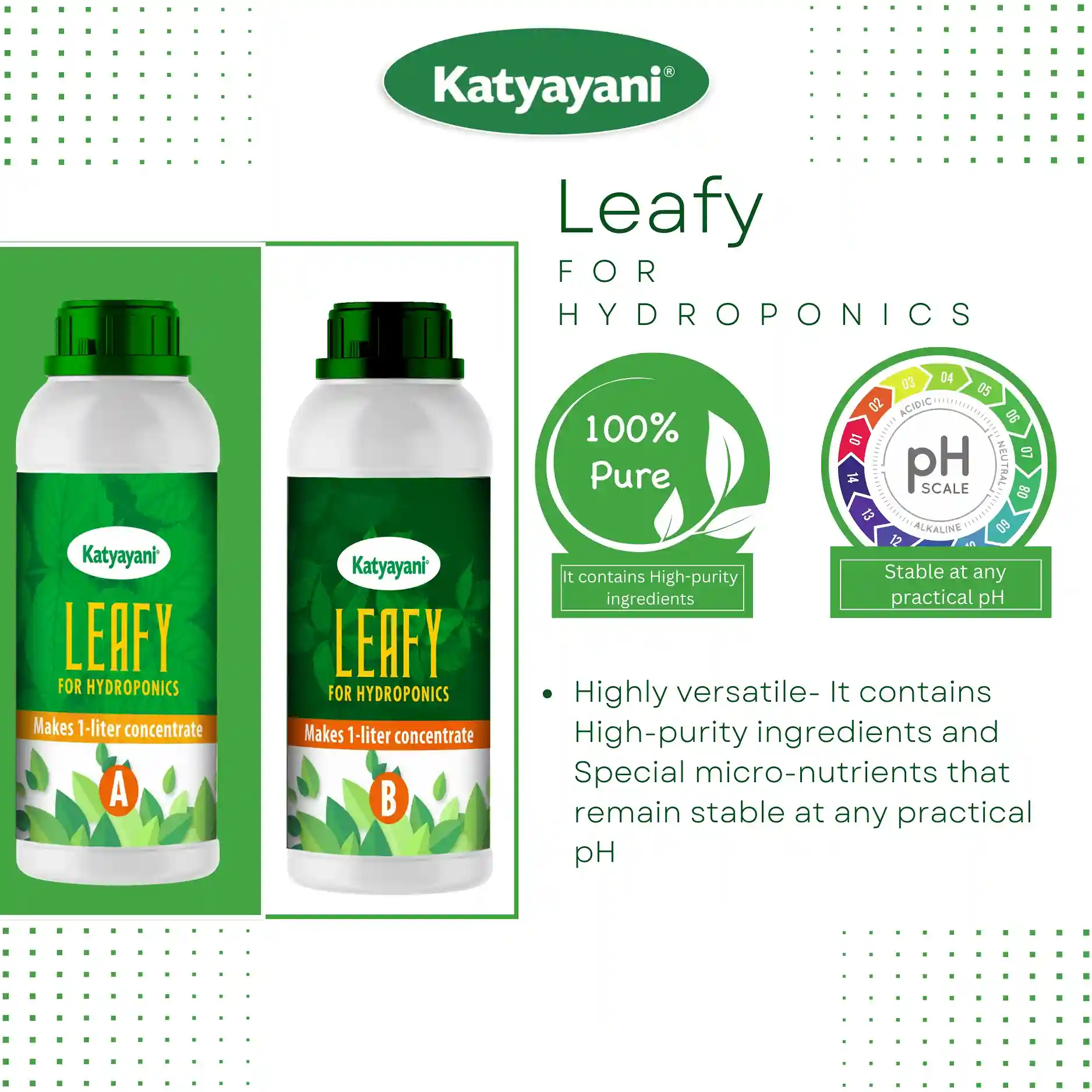 Katyayani  Hydroponic Nutrients LEAFY - 400 - Image 6