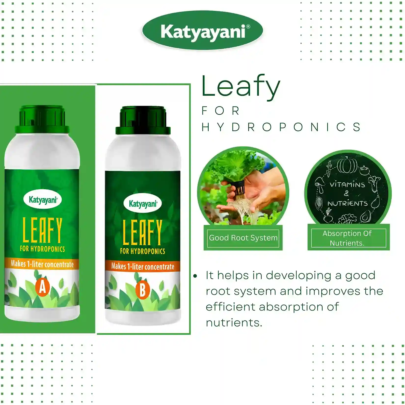 Katyayani  Hydroponic Nutrients LEAFY - 400 - Image 8