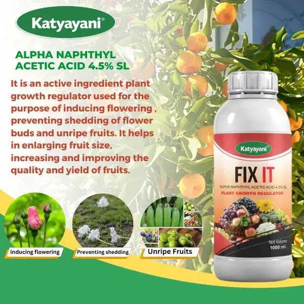 Katyayani FIX IT | Alpha Naphthyl Acetic Acid 4.5 % SL | Plant Growth Regulator - Image 2