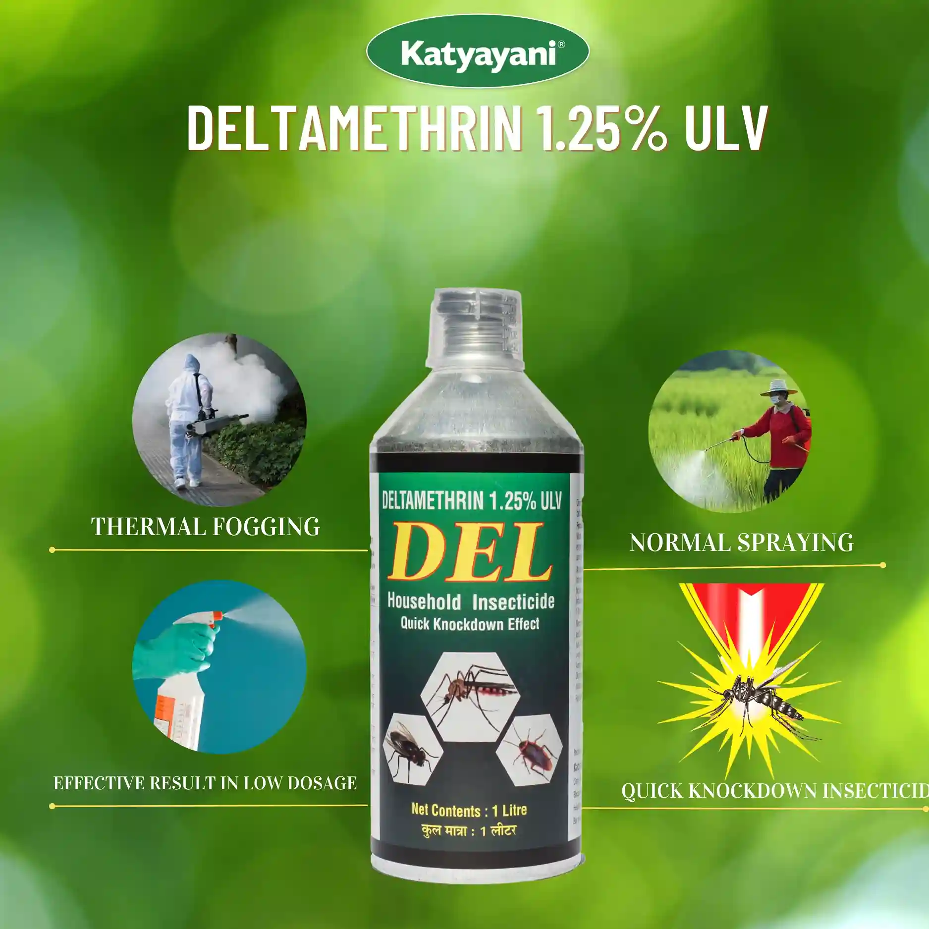 Katyayani Del | Deltamethrin 1.25% ULV | Chemical Insecticide - Image 2
