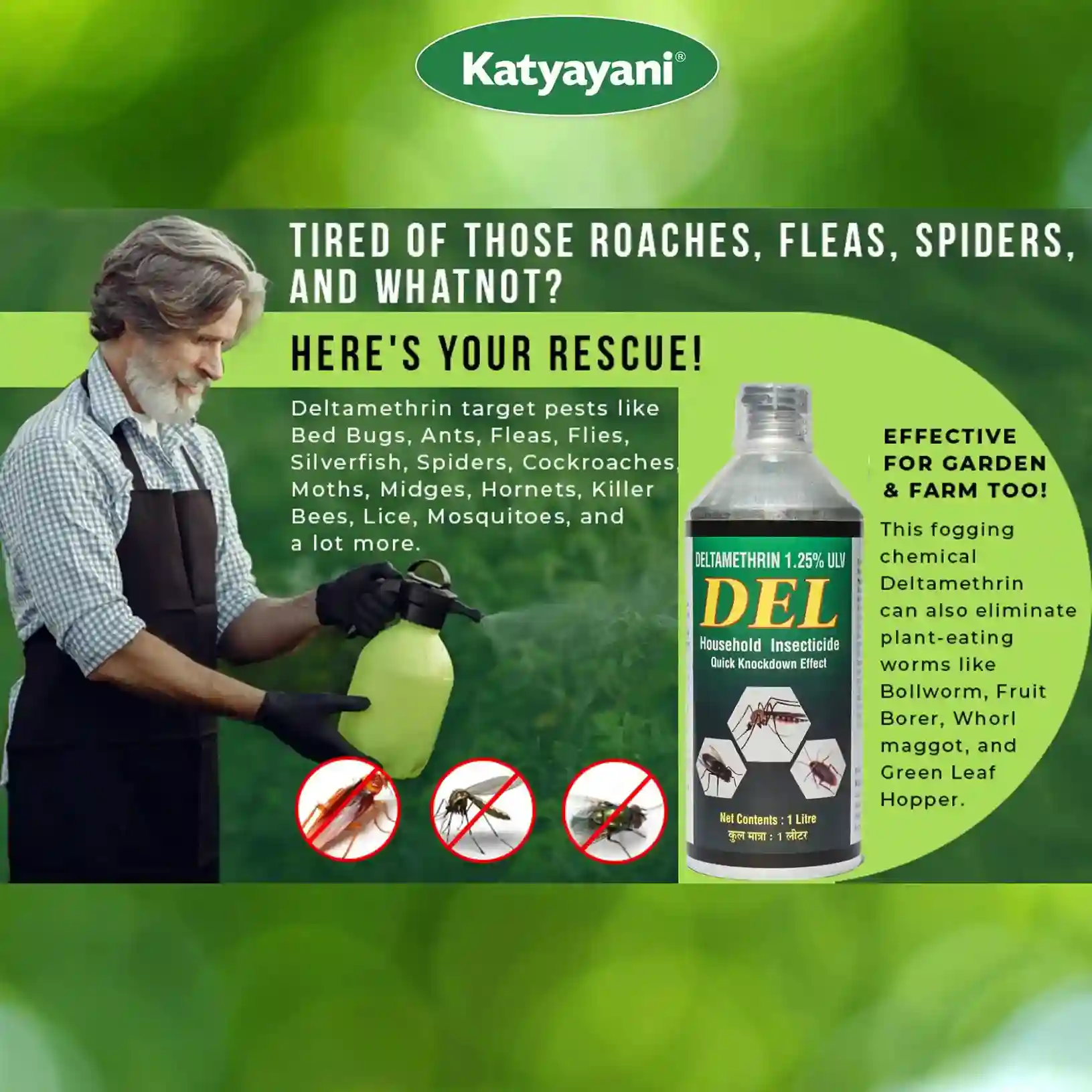 Katyayani Del | Deltamethrin 1.25% ULV | Chemical Insecticide - Image 4