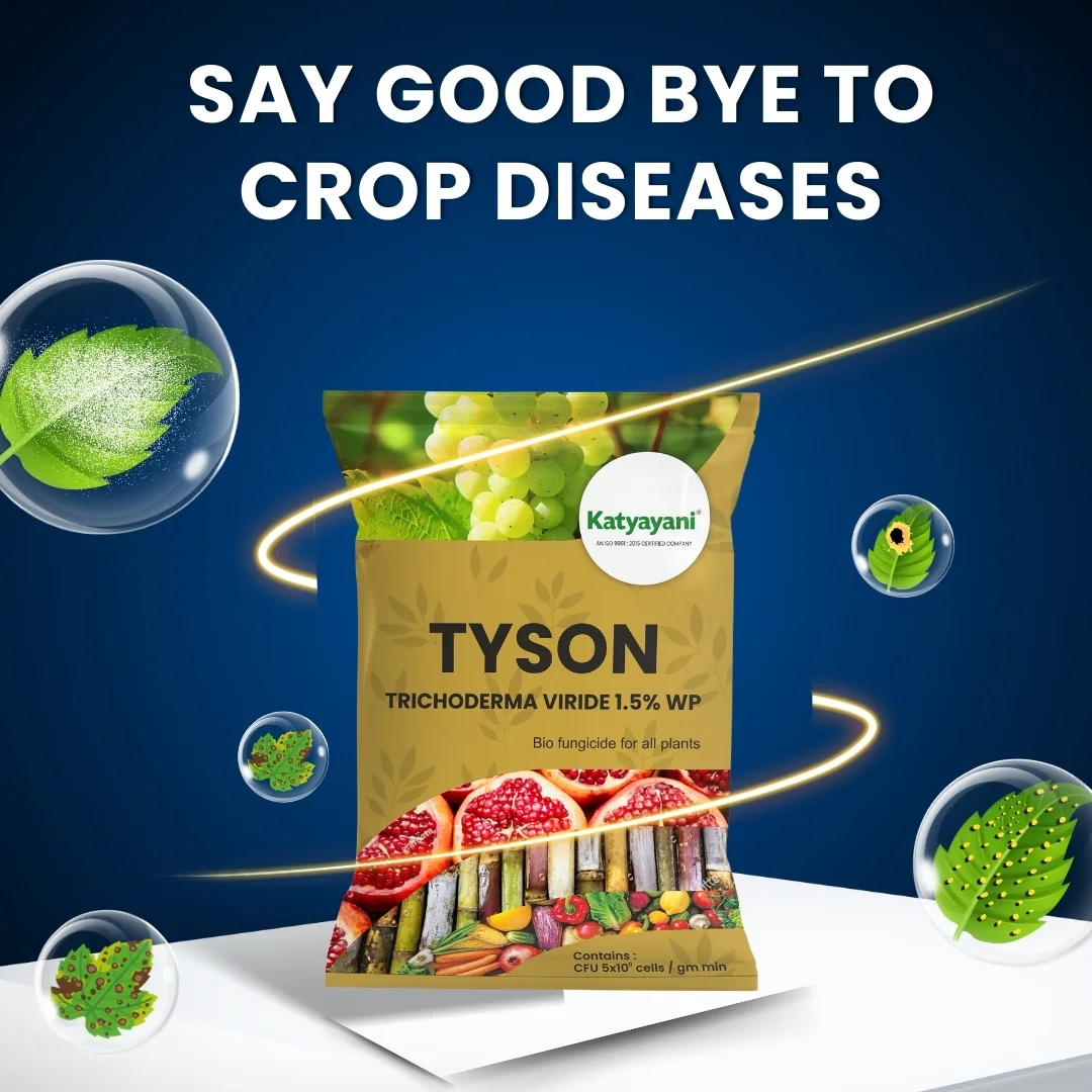 Katyayani Tyson | Trichoderma Viride 1.5% WP | Bio Fungicide Powder for Root Rot, Plant Roots, and Soil Protection - Image 2
