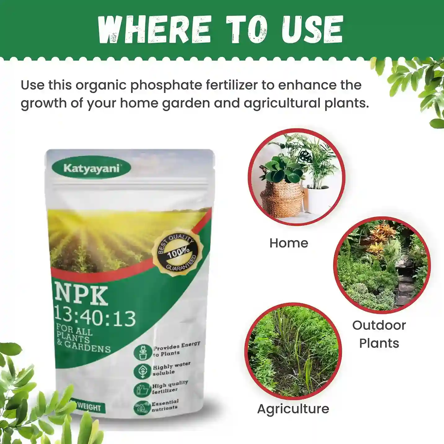 Katyayani NPK 13-40-13 Fertilizer for Crop Growth | 100% Water Soluble Fertilizer - Image 4