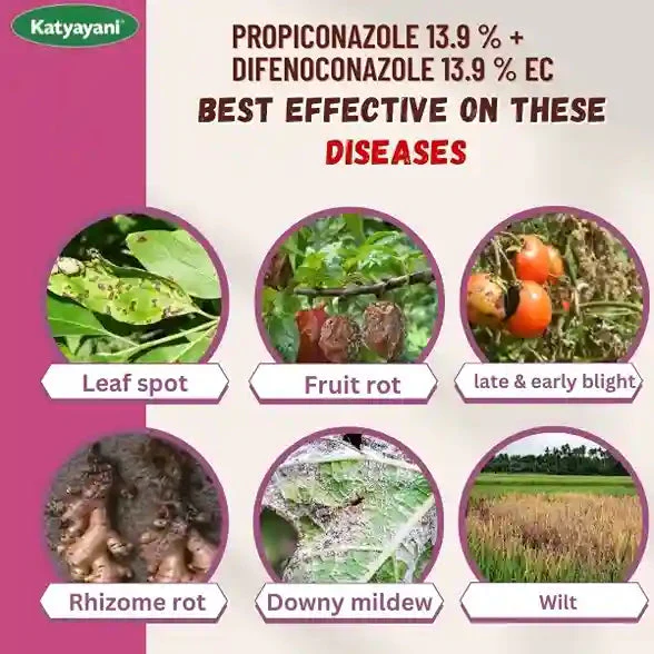 Katyayani Prodifen | Propiconazole 13.9 % + Difenoconazole 13.9 % EC | Chemical Fungicide - Image 5